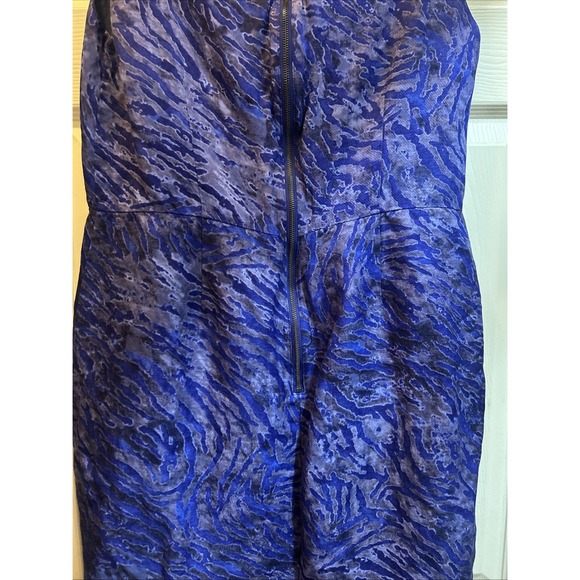 Banana Republic linen Dress Blue And Black Size 12 SHIPS IN 24HRS - Picture 9 of 9